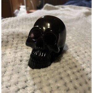 Selfmade/Handmade Epoxy Resin Black Skull Decor